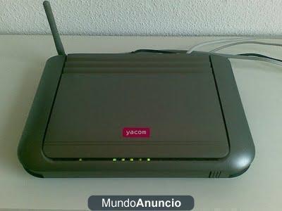 ADSL, router WiFi de YACOM- Madrid   Vendo ROUTER WIFI de YACOM, capacidad de prestar servicios Tlf. VoIP IP, Inalámbric