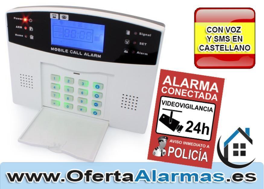 Alarma gsm sms sin cuotas mensuales