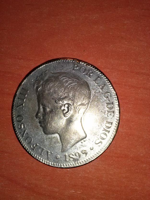 Alfonso XIII, 1899. Moneda de plata