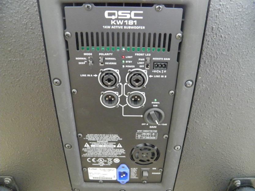 Amplificador Qsc Profesional 4 Piezas Con 1000 Wats Cu