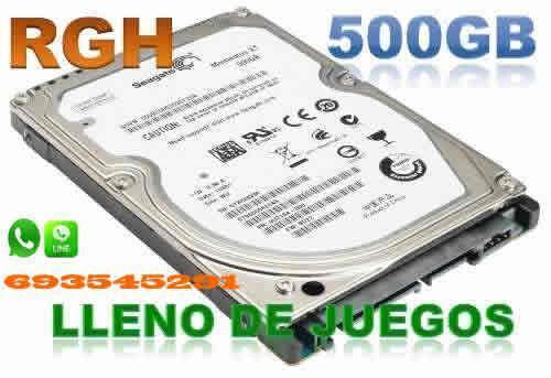 Backups rgh disco duro 500 gb xbox360 slin fat