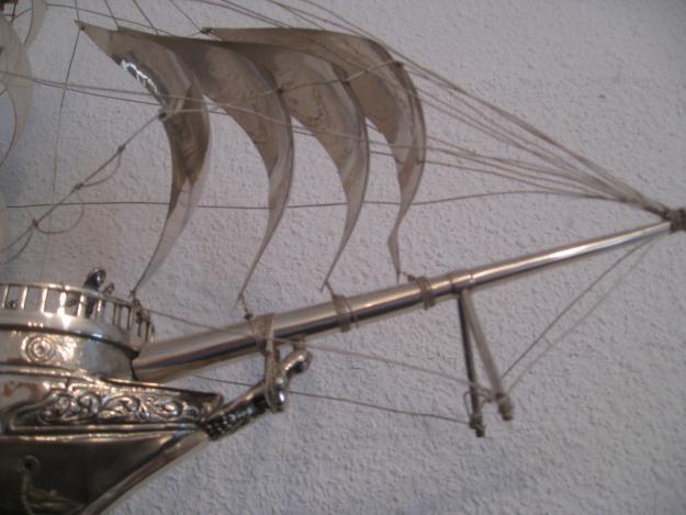 Barco plata 60 x 40 Juan Sebastian Elcano
