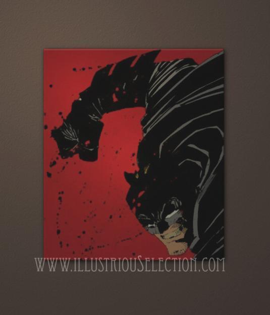 Batman (Frank Miller) Oleo pintado a mano 40x50cm