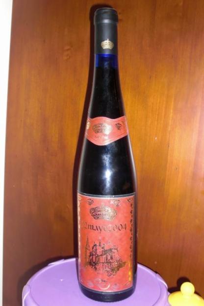botella de vino de coleccion