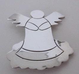 Broche en plata 925 diseño ángel