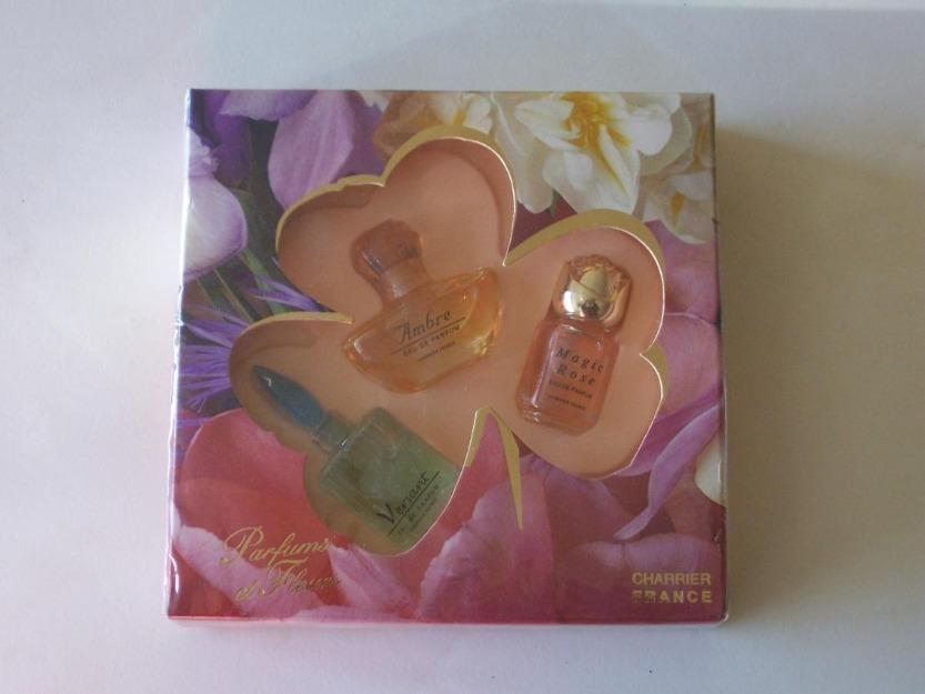 Caja de Perfumes, Perfum de Fleurs, 3 distintos, nuevo, ideal regalo