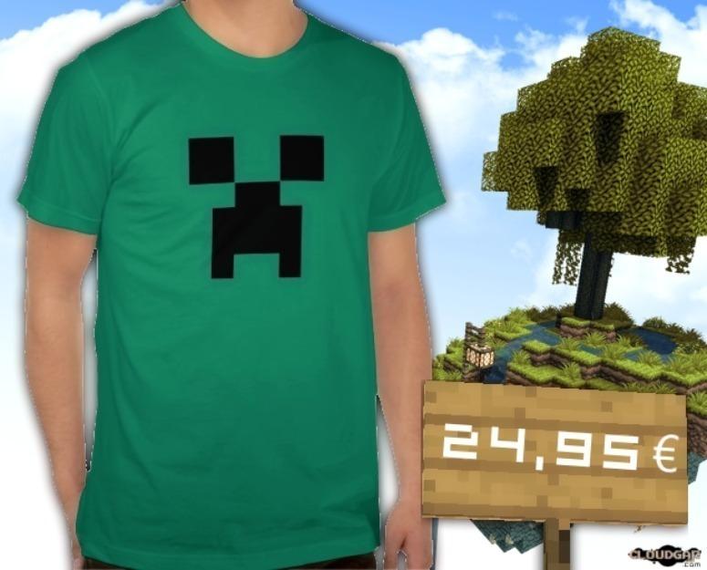 ¡Camiseta Creeper de Minecraft!