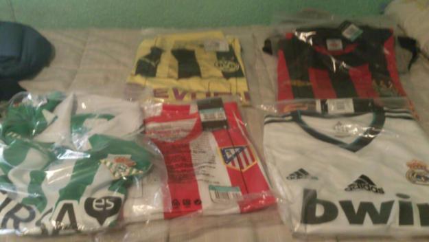 camisetas de futbol real madrid , atletico , betis , borussia , city