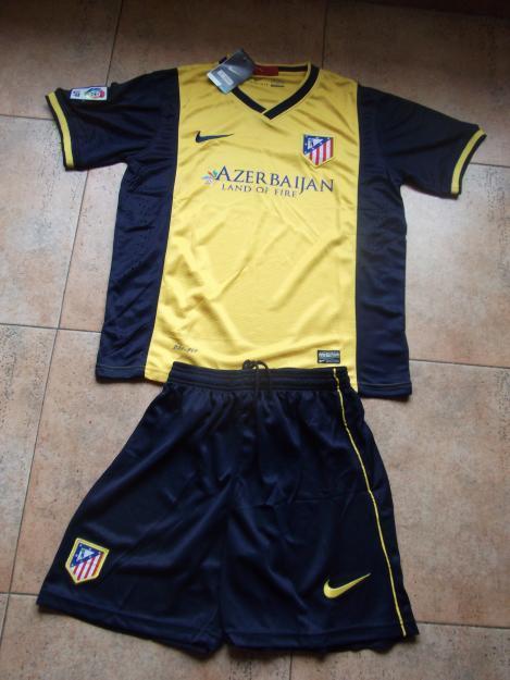 Camisetas y pantalon atletico de madrid 2014 amarillos 2º equipacion