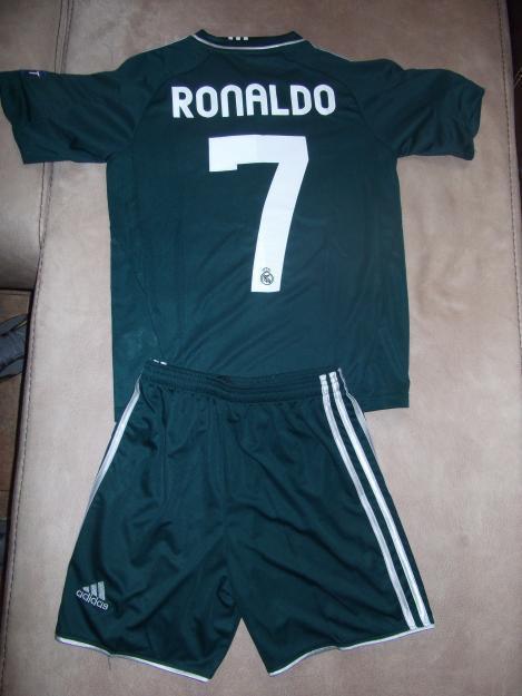 Camiseta y pantalon) real madrid 2013 verdes champions niños