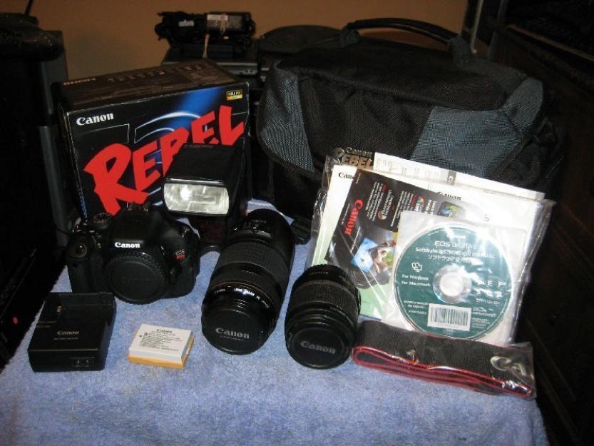 Canon EOS Rebel T3i 18.0 MP Digital SLR Camera (Kit w / 18-55mm y 75-300mm ...