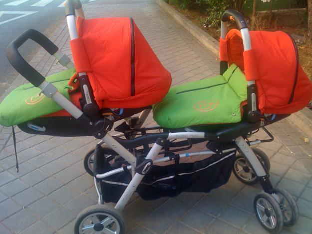 carro gemelos jane twin two como nuevo,2matrix,amaca de bebe y bañerita