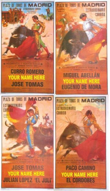 Carteles de Toros y Flamenco Personalizados