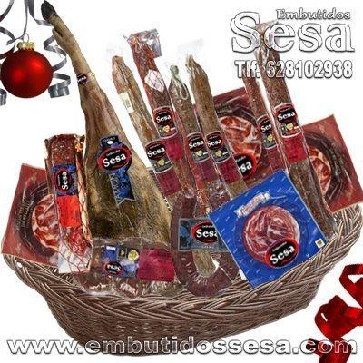 cestas de navidad con jamón