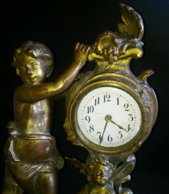 Coleccionismo: reloj de bronce año 1900