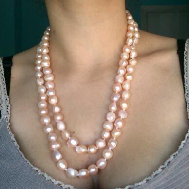 Collar de perlas naturales 112 cm de largo