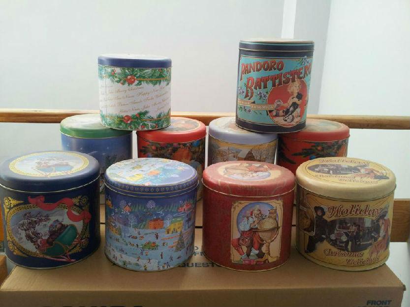 Conjunto de 10 Latas decorativas