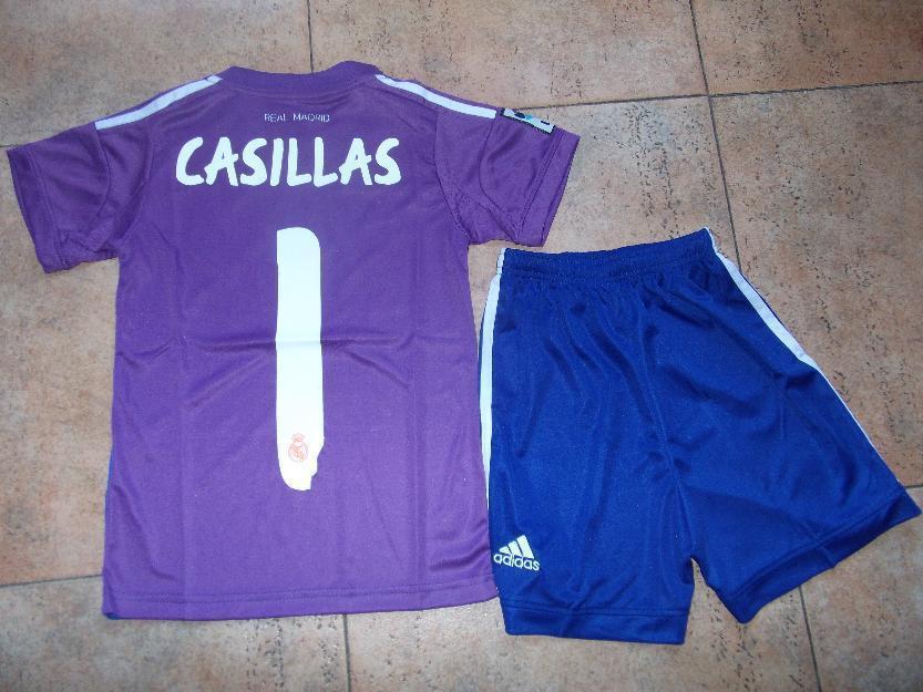 Conjuntos real madrid 2014 niños morados portero casillas nº1