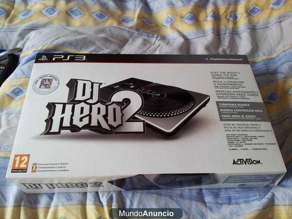 Dj hero 2 con mesa de mezcla y gratis Dj hero1 PS3