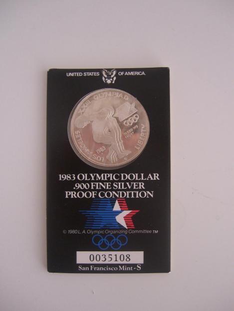 Dolar de plata olimpiada 1983