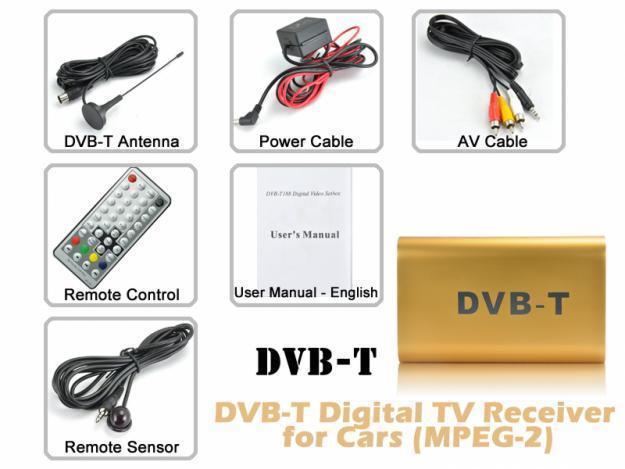 DVB-T Digital TV Receiver for Cars (MPEG-2) NEW