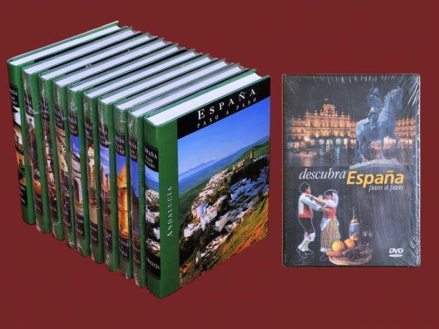 Enciclopedia Descubra España Paso a Paso (10 tomos + 1 DVD)