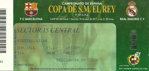 ENTRADAS FINAL COPA DEL REY