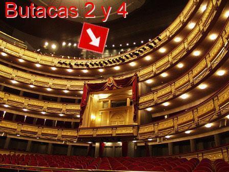 Entradas Opera 2013-14 primera fila Paraíso Teatro Real de Madrid