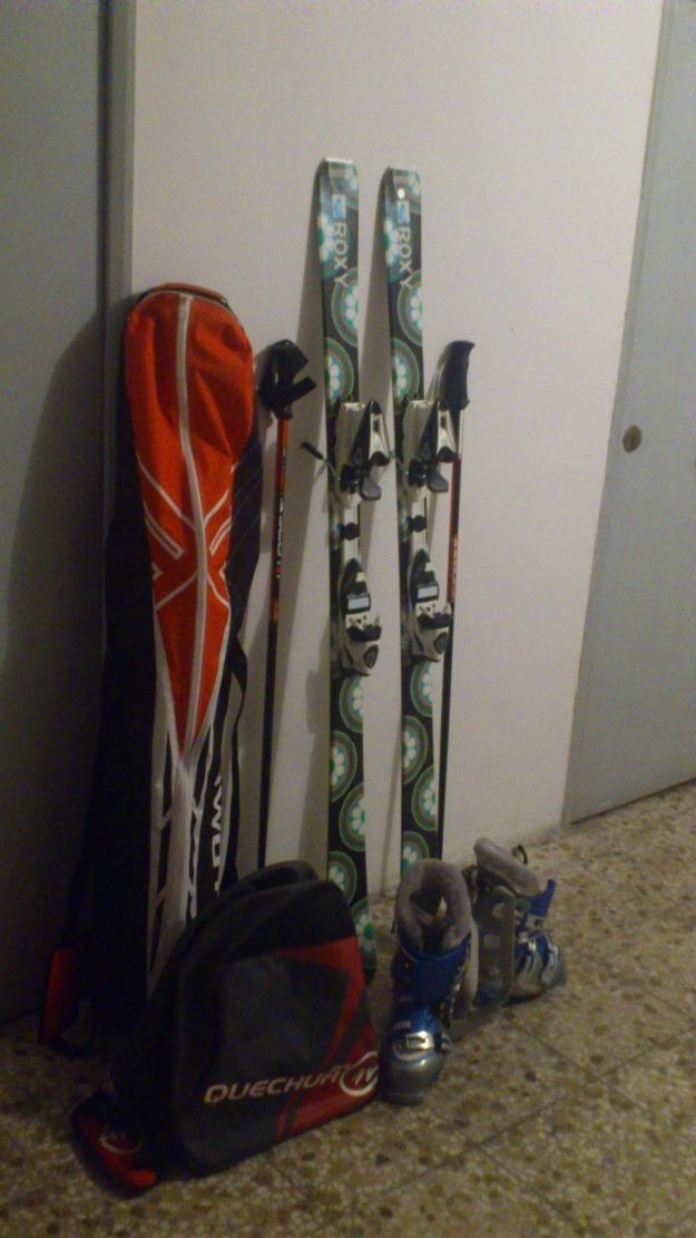 Equipo completo de skis roxy