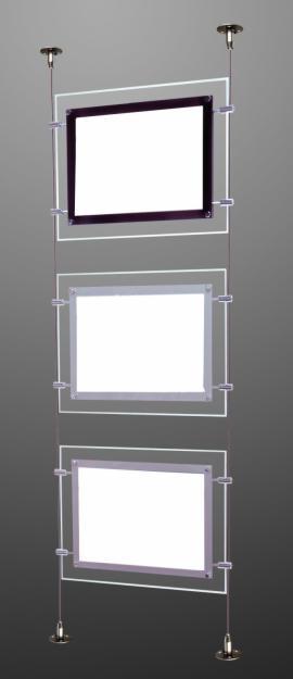 Expositores Led  escaparates 68€ A4 vertical