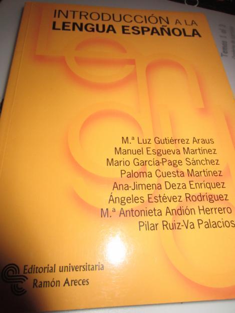 INTRODUCCIÓN A LA LENGUA ESPAÑOLA