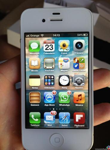 iphone 4s blanco libre 16 gigas de tienda apple+funda
