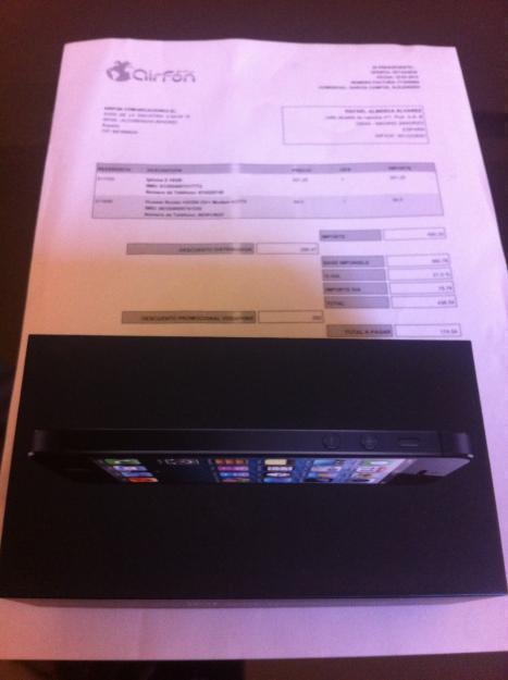 iphone 5 16gb negro de vodafone