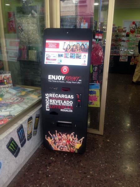Kiosco digital EnjoyPoint: también con canalización lotería, recargas, liberalizaciones…