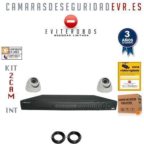 Kit cámaras de vigilancia económico interior · 2 cámaras HDD500GB