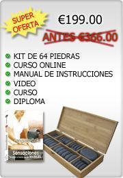 Kit de 64 piedras calientes + curso+ video + manual + clases online+ diploma