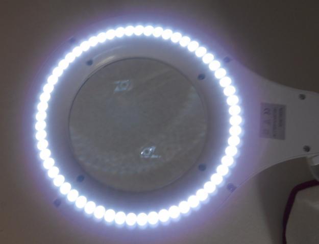 Lámpara lupa 5 dioptrias de LEDS