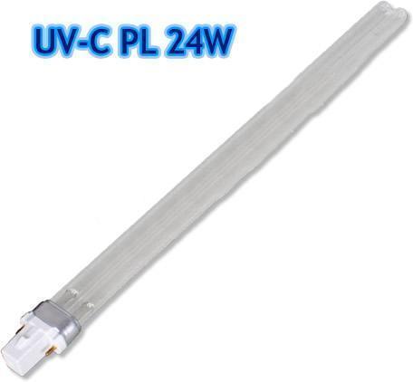 Lampara recambio UV-C pl g23 24w jebo ultravioleta acuario