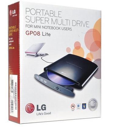 Lg portable super multi drive gp08 lite