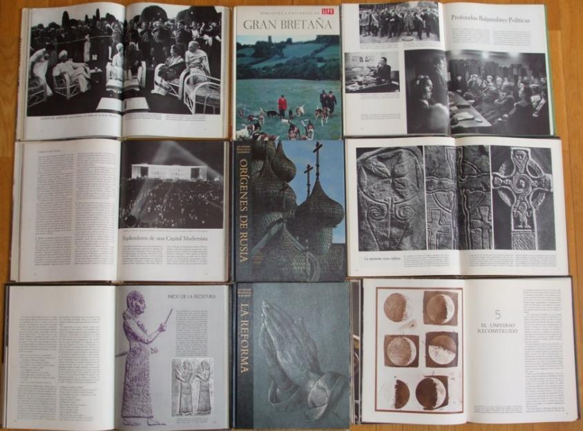 Lote de 9 libros de Geografía e Historia de la biblioteca universal TIME-LIFE