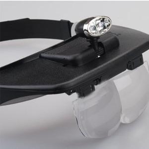 LUPA VISERA ILUMINADA LED - SET 4 -LENTES