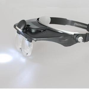 LUPA VISERA ILUMINADA LED - SET 4 -LENTES