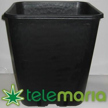 Maceta · 15X15X20 · 3L Cuadrada Negra