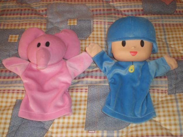 Marionetas de mano Pocoyo y Ely.