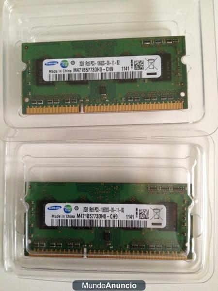 Memoria RAM 4GB 2x2GB DDR3 SoDIMM de MAC