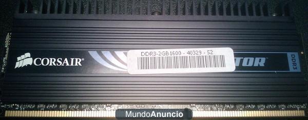 Memoria RAM - Módulos Corsair 2GB DDR3 1600MHz