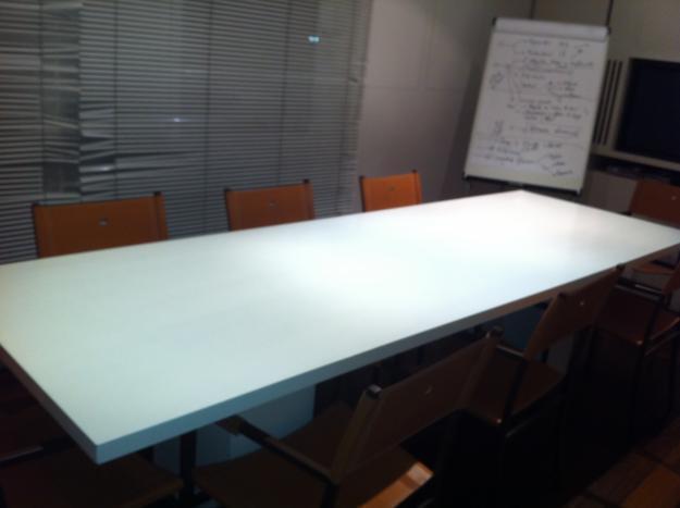 mesas blancas oficina