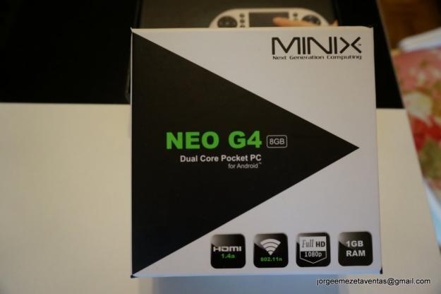 Minix neo G4+Mando con teclado y trackpad