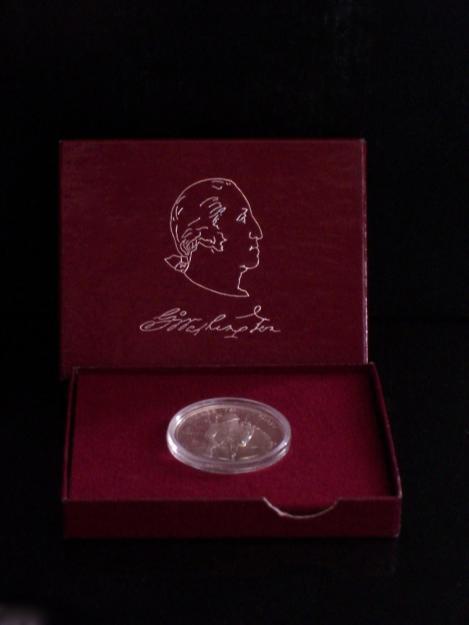 moneda conmemorativa de plata de medio dólar George Washington