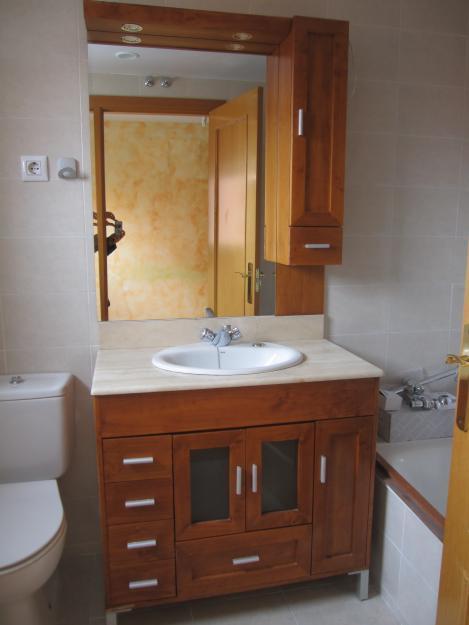 mueble de baño 90 cms con espejo
